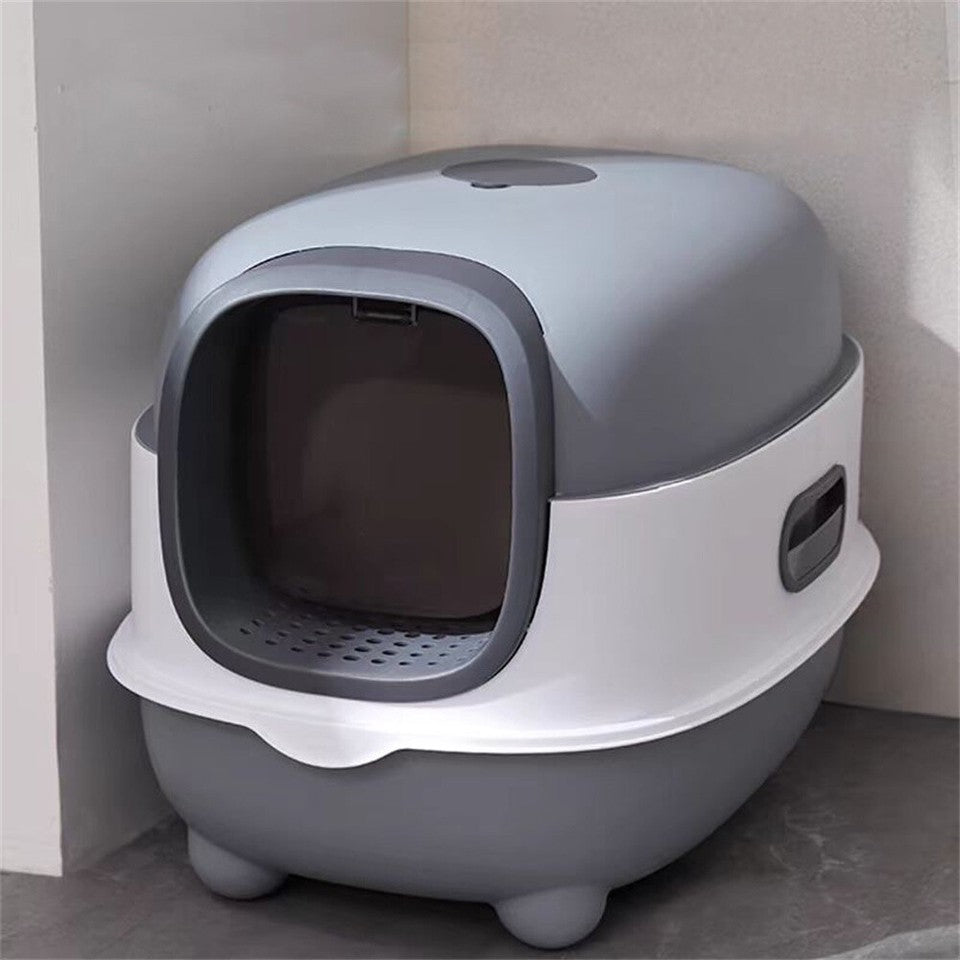 Leak-Proof Cat Littering Box V767-P-ZM1674-GY