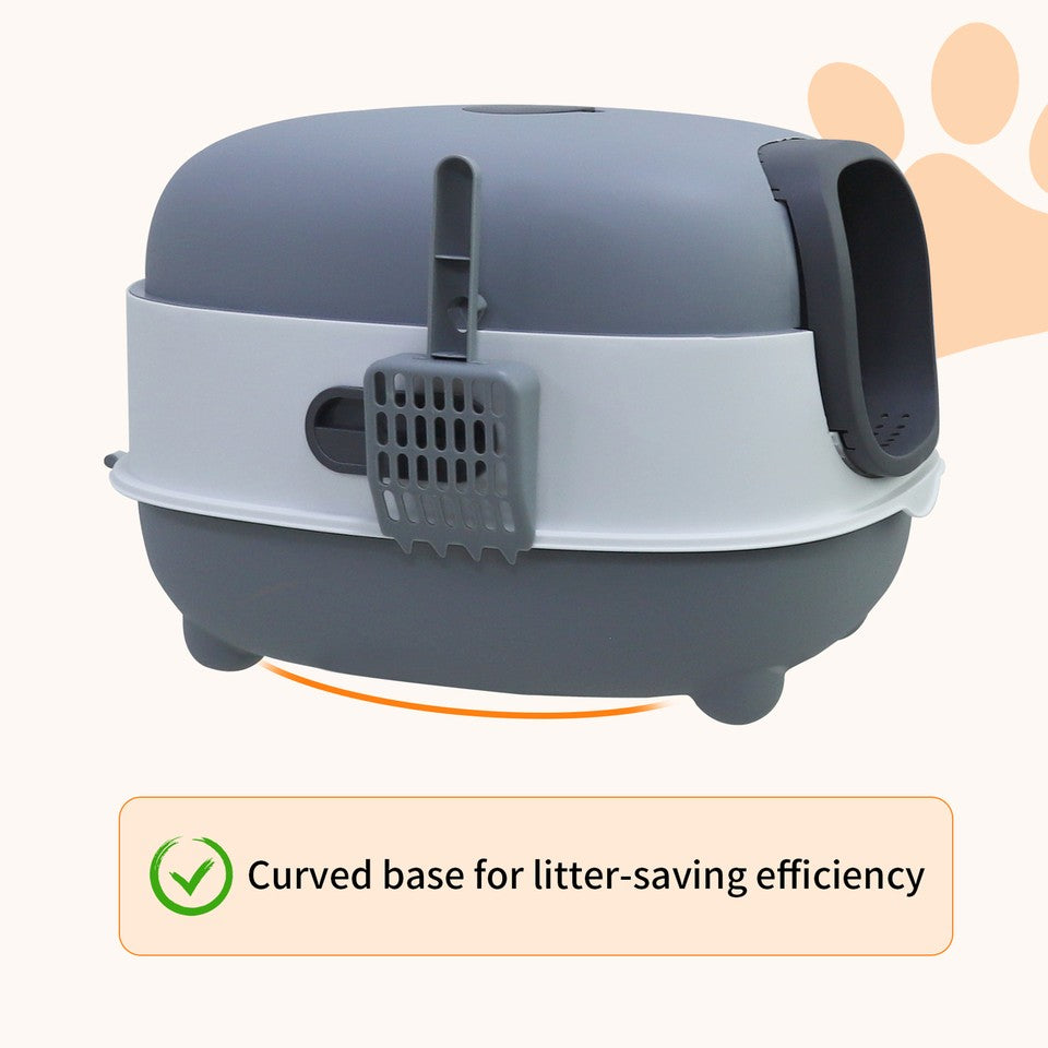 Leak-Proof Cat Littering Box V767-P-ZM1674-GY