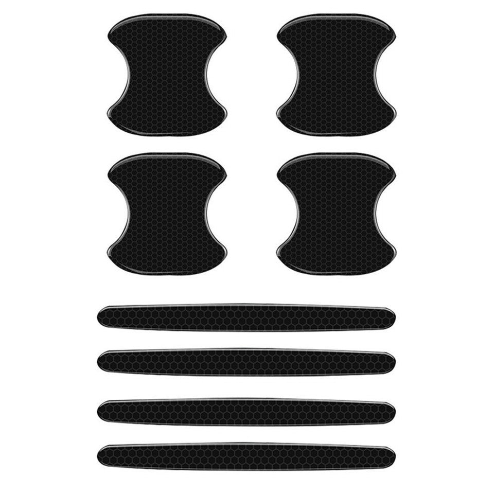 FIN 8PCS Universal Car Door Handle Cup Protector Anti-Scratches Cover Guard Film V767-QP-Z111
