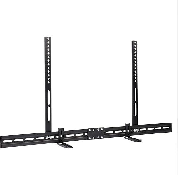 Universal Adjustable TV Soundbar Bracket Soundbar Mount Holder Wall 2Way Install V767-U-360B