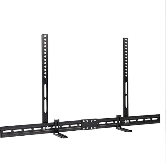 Universal Adjustable TV Soundbar Bracket Soundbar Mount Holder Wall 2Way Install V767-U-360B
