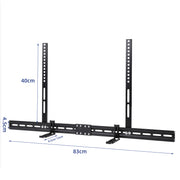 Universal Adjustable TV Soundbar Bracket Soundbar Mount Holder Wall 2Way Install V767-U-360B