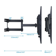 Tilt & Swivel Dual Arms TV Mount Cantilever Wall Bracket 40 46 50 55 56" LCD LED V767-U-420E