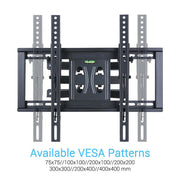 Tilt & Swivel Dual Arms TV Mount Cantilever Wall Bracket 40 46 50 55 56" LCD LED V767-U-420E