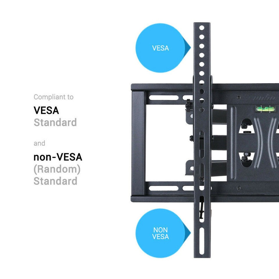 Tilt & Swivel Dual Arms TV Mount Cantilever Wall Bracket 40 46 50 55 56" LCD LED V767-U-420E