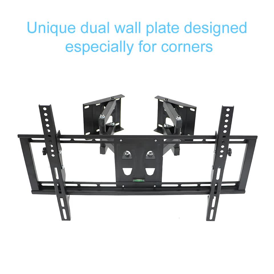 32"-65" Heavy Duty Wall Corner Tv Mount Articulating Premium Swing Arm Bracket V767-U-500A