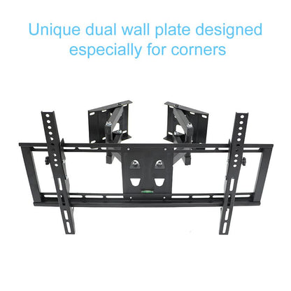 32"-65" Heavy Duty Wall Corner Tv Mount Articulating Premium Swing Arm Bracket V767-U-500A