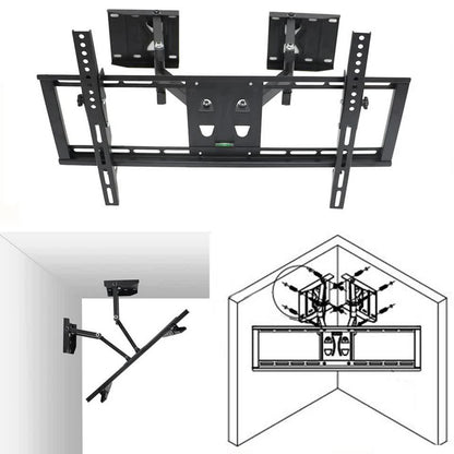 32"-65" Heavy Duty Wall Corner Tv Mount Articulating Premium Swing Arm Bracket V767-U-500A