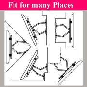 32"-65" Heavy Duty Wall Corner Tv Mount Articulating Premium Swing Arm Bracket V767-U-500A