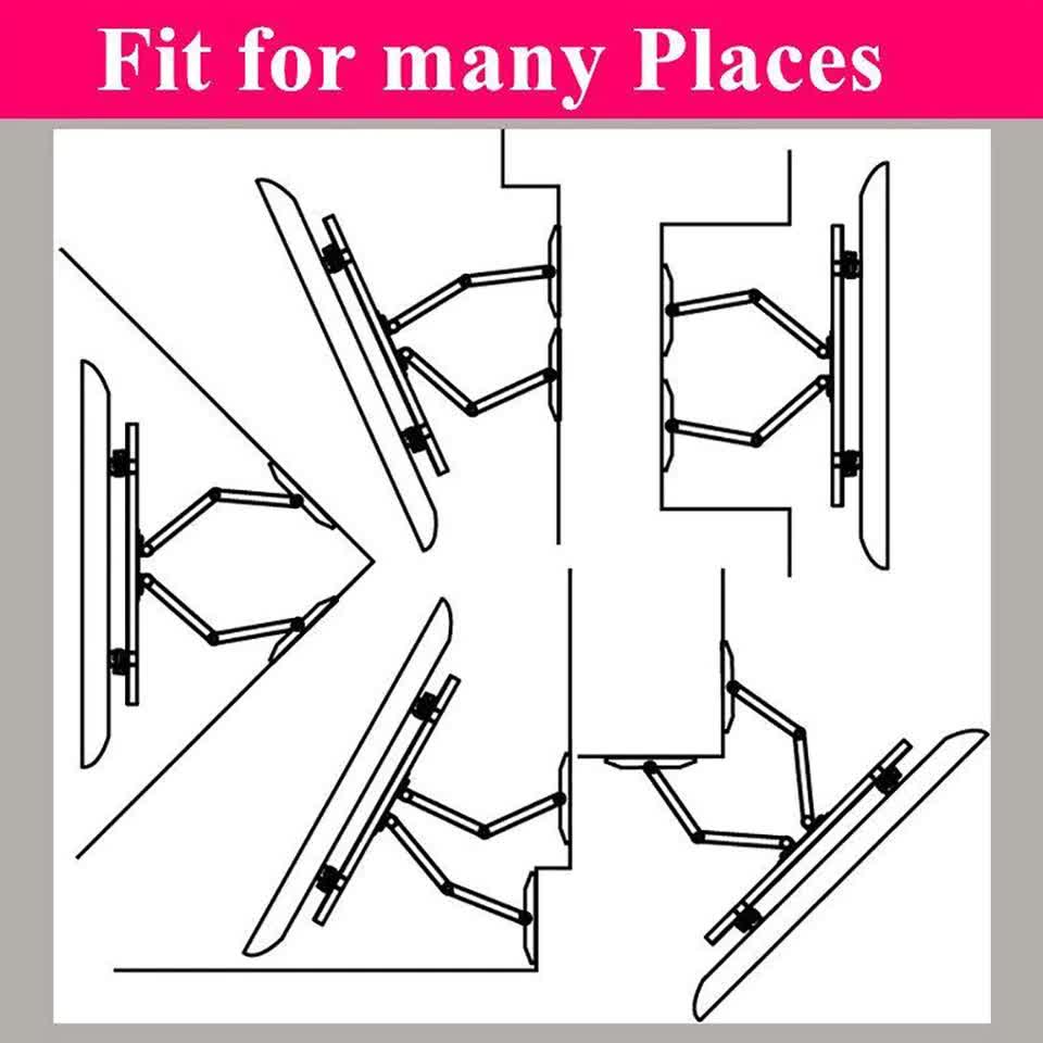 32"-65" Heavy Duty Wall Corner Tv Mount Articulating Premium Swing Arm Bracket V767-U-500A