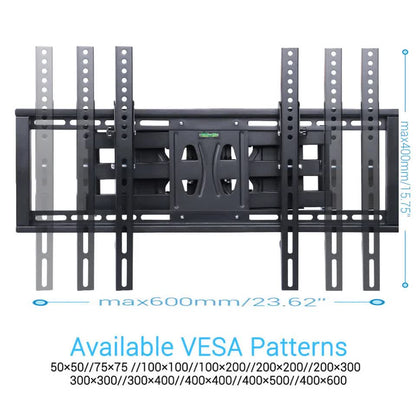 32"-65" Heavy Duty Wall Corner Tv Mount Articulating Premium Swing Arm Bracket V767-U-500A