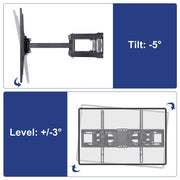32-65" Large Extendable Strong TV Mount Wall Bracket For Most Corner Wall Angle V767-U-510A