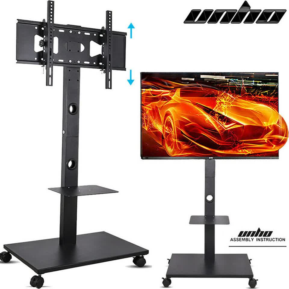 Home Theatre/ School Display Stand Mobile Tv Trolley Floor Stand Bracket 32-70" V767-U-690-LZ