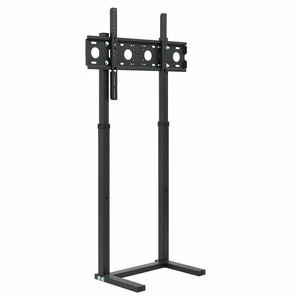 Double Pole Adjustable Tv Cart Floor Stand Mount For 32 to 65Inch V767-U-700A