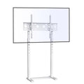 32-60 Inch TV Floor Stand Base - Universal Large TV Mount Holder Bracket - Adjustable Freestanding TV Stand V767-U-700A-WT