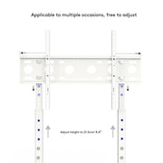 32-60 Inch TV Floor Stand Base - Universal Large TV Mount Holder Bracket - Adjustable Freestanding TV Stand V767-U-700A-WT