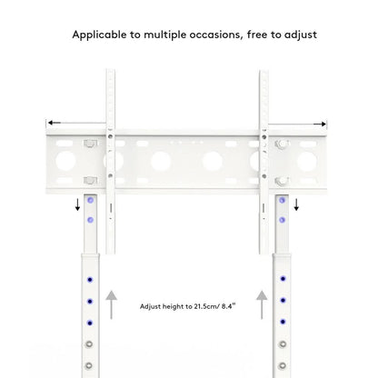 32-60 Inch TV Floor Stand Base - Universal Large TV Mount Holder Bracket - Adjustable Freestanding TV Stand V767-U-700A-WT