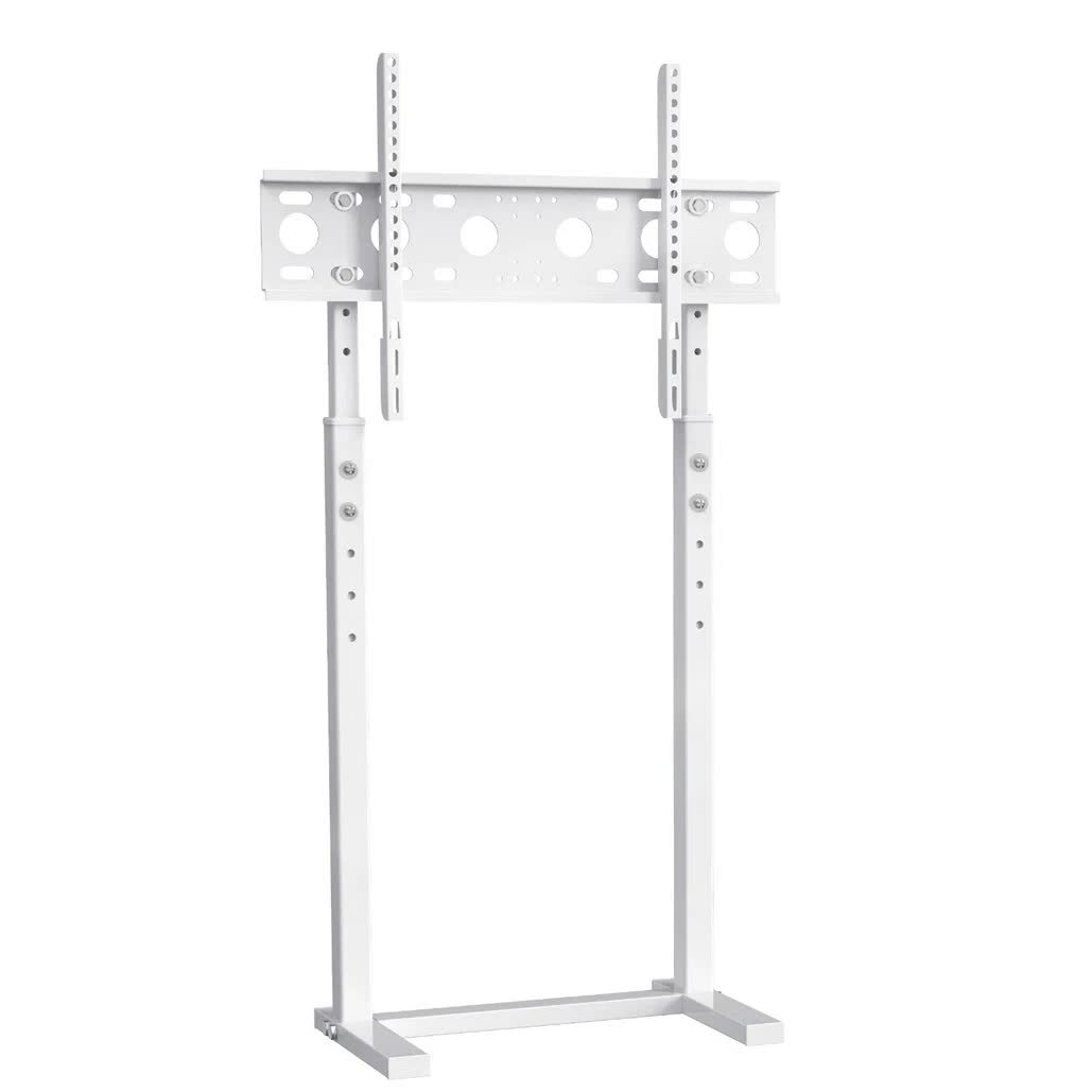 32-60 Inch TV Floor Stand Base - Universal Large TV Mount Holder Bracket - Adjustable Freestanding TV Stand V767-U-700A-WT