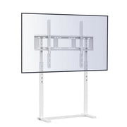 White Adjustable Free Standing TV Stand with Cable Management for TVs Size 32-100inch V767-U-700B-WT