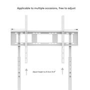 White Adjustable Free Standing TV Stand with Cable Management for TVs Size 32-100inch V767-U-700B-WT