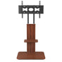 32"-65" Tv Floor Stand Adjustable Corner Tv Mount Bracket With Sturdy Wood Base V767-U-718-BK-V1