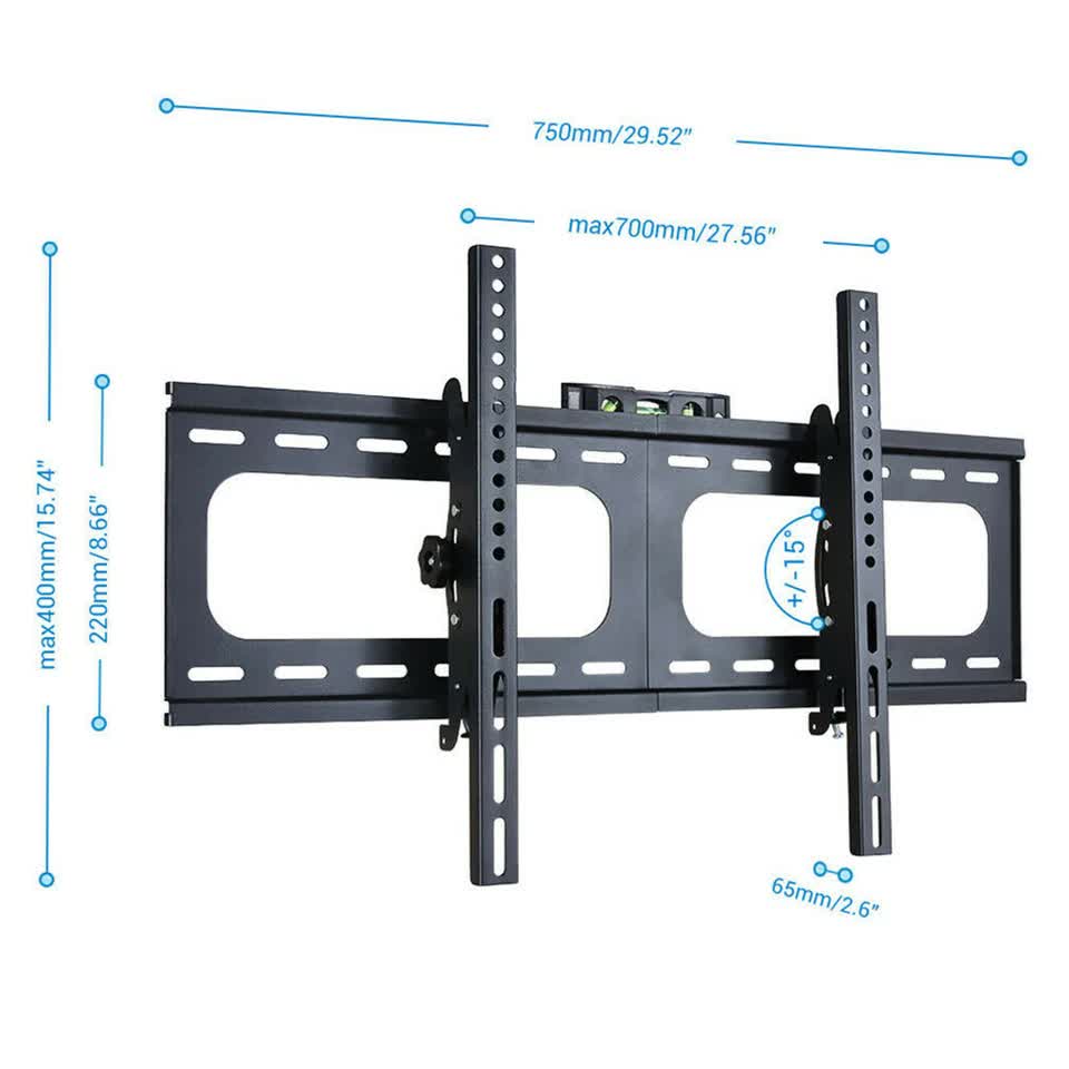 TV Wall Bracket Fixed Tilting For Upto 75" Inch LG Samsung Flat Screen V767-U-800A