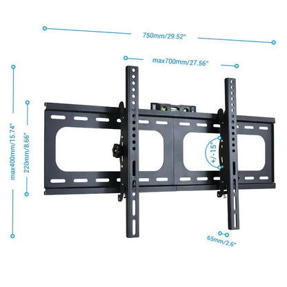 TV Wall Bracket Fixed Tilting For Upto 75" Inch LG Samsung Flat Screen V767-U-800A
