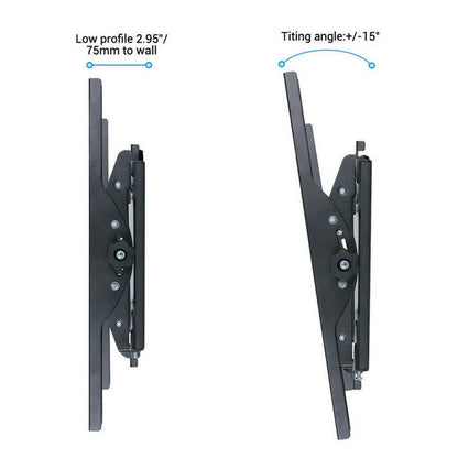 TV Wall Bracket Fixed Tilting For Upto 75" Inch LG Samsung Flat Screen V767-U-800A