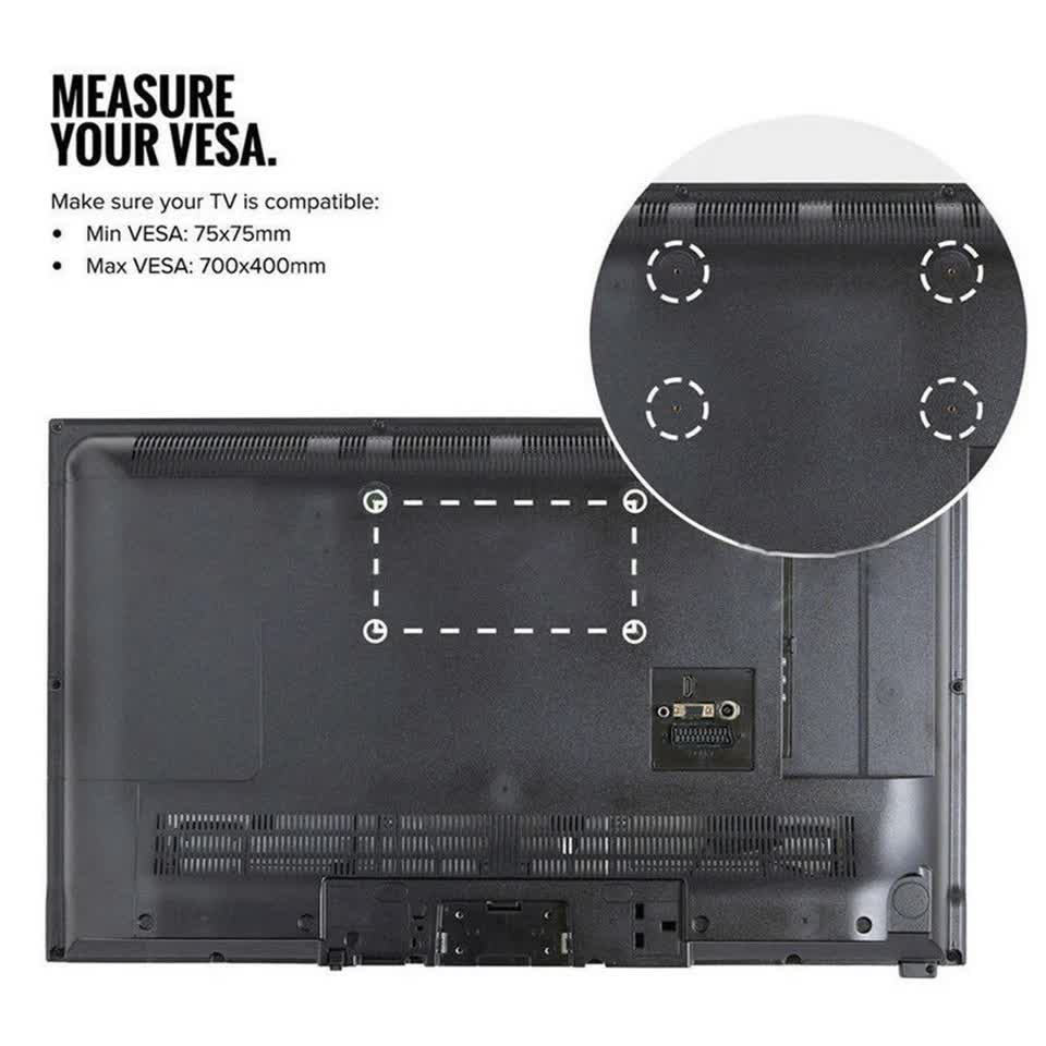 TV Wall Bracket Fixed Tilting For Upto 75" Inch LG Samsung Flat Screen V767-U-800A
