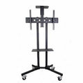 32-72" Rolling Tv Stand Mount W Dvd Storage Top Shelf Tv Bracket Trolley Casters V767-U-890A