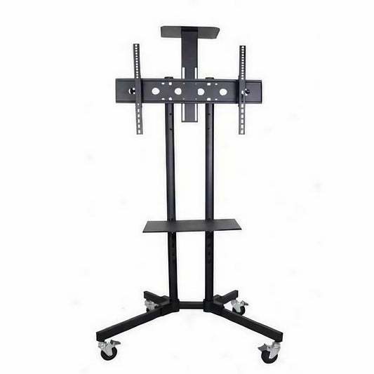 32-72" Rolling Tv Stand Mount W Dvd Storage Top Shelf Tv Bracket Trolley Casters V767-U-890A