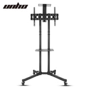 32-72" Rolling Tv Stand Mount W Dvd Storage Top Shelf Tv Bracket Trolley Casters V767-U-890A