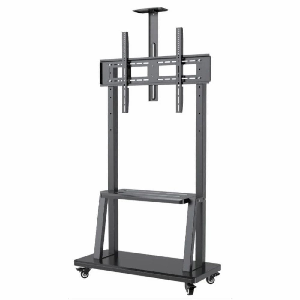 32" -100" Heavy Duty Floor TV Stand TV Cart Trolley Height Adjustable Mount Bracket V767-U-990A