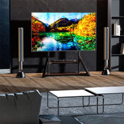 Reinforced Metal 40-100" Tv Floor Stand 2 Tier Shelf Tv Mount Adjustable Height V767-U-Z1188-V1