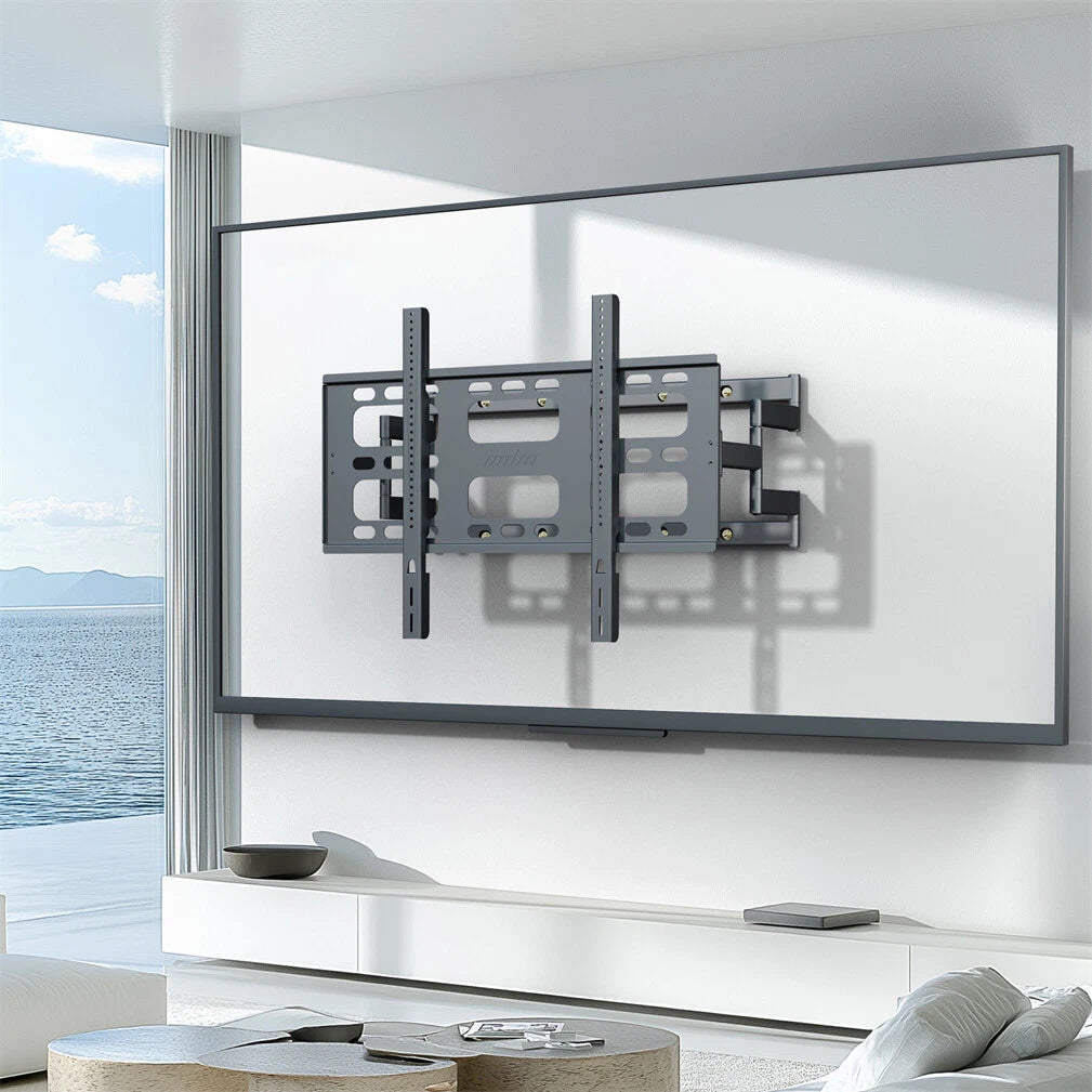 Black Heavy-Duty Swivel TV Wall Mount With Articulating Arm Support V767-U-Z1688-85