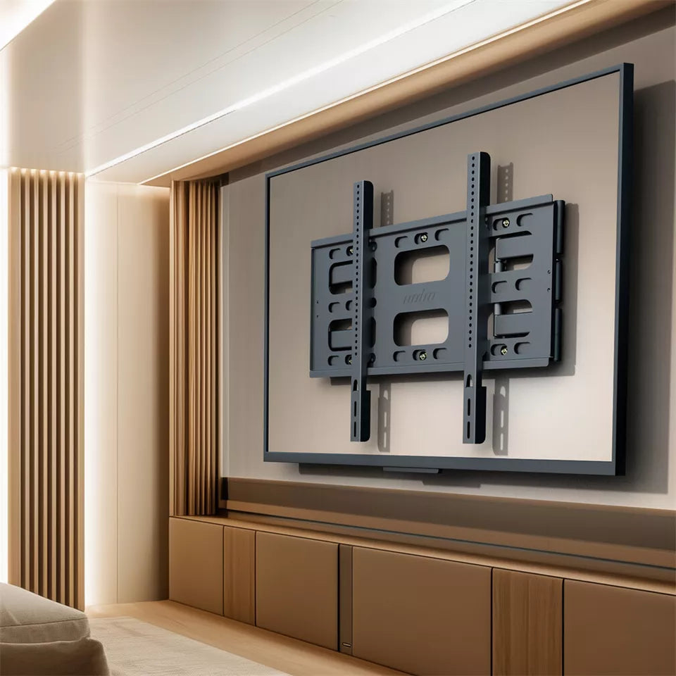 Black Heavy-Duty Swivel TV Wall Mount With Articulating Arm Support V767-U-Z1688-85