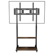 Adjustable Rolling TV Stand for 40 to 100 Inch Screens with Shelves V767-U-Z1813-86