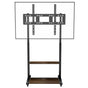 Adjustable Rolling TV Stand for 40 to 100 Inch Screens with Shelves V767-U-Z1813-86