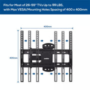 Wall Mount Bracket for 27 - 55 Inch SONY PANASONIC HISENSE KOGAN TCL LCD LED TV V767-UH2377