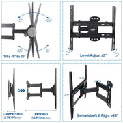 Wall Mount Bracket for 27 - 55 Inch SONY PANASONIC HISENSE KOGAN TCL LCD LED TV V767-UH2377