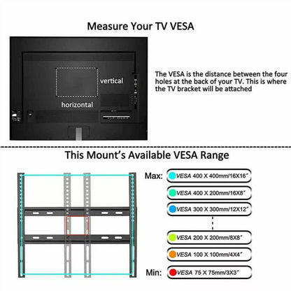 Wall Mount Bracket for 27 - 55 Inch SONY PANASONIC HISENSE KOGAN TCL LCD LED TV V767-UH2377
