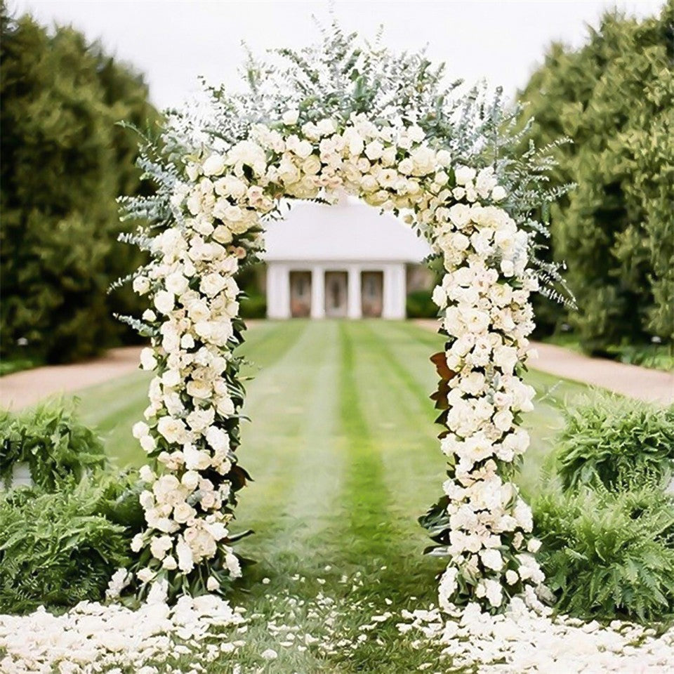 Rustproof Metal Garden Patio Arch Rose Arbour Archway Climbing Plant Trellis AU V767-X8FGM-BK-GJ