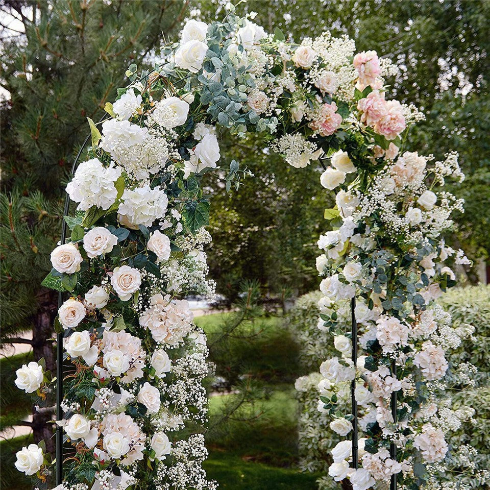 Rustproof Metal Garden Patio Arch Rose Arbour Archway Climbing Plant Trellis AU V767-X8FGM-BK-GJ