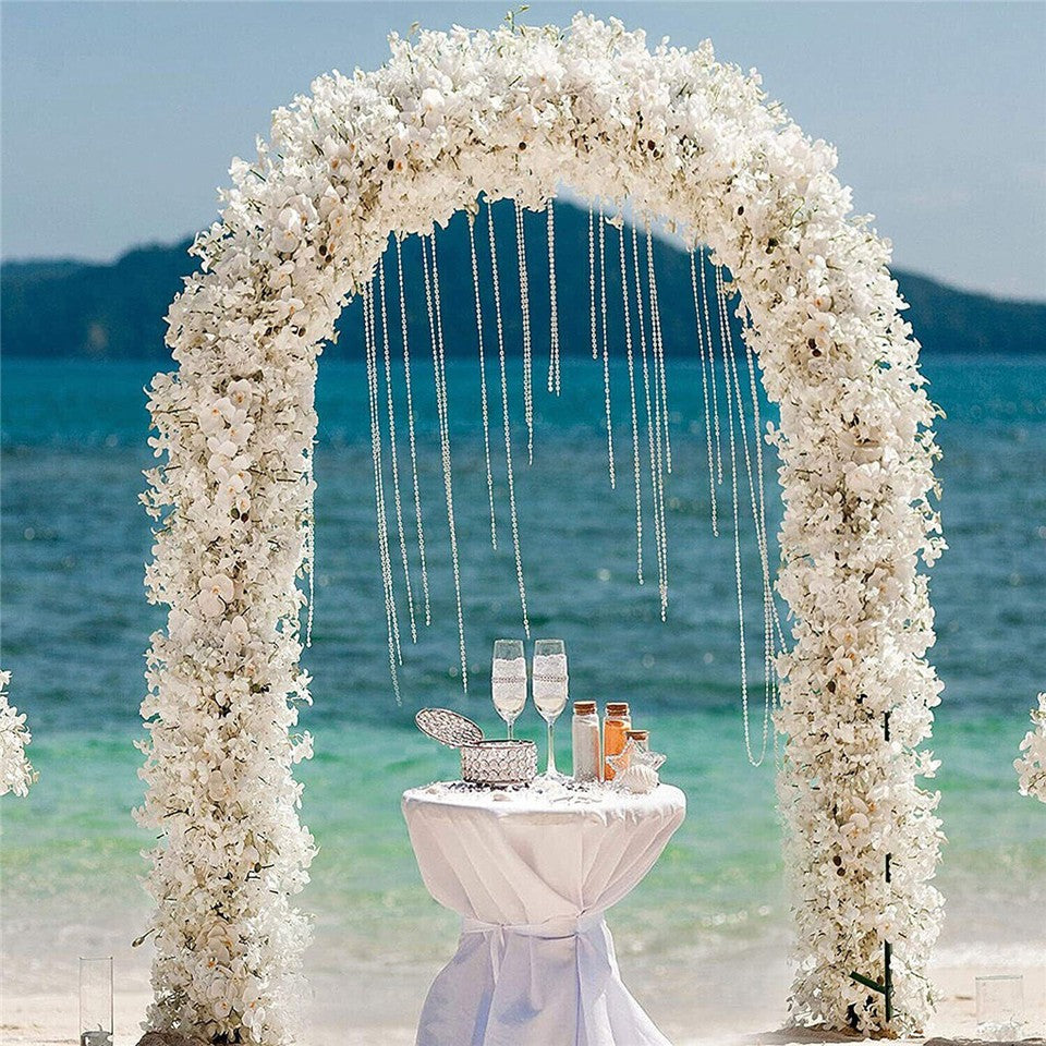 Rustproof Metal Garden Patio Arch Rose Arbour Archway Climbing Plant Trellis AU V767-X8FGM-BK-GJ