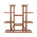 Large Wood Plant Stand Shelf V767-XJJ149