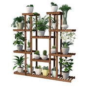 Large Wood Plant Stand Shelf V767-XJJ149