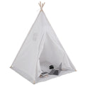 Xxl Kids Play Teepee Tent Indoor Boho Tent Foldable Tipi With Window/Pompom/Mat V767-XJJ162-NP