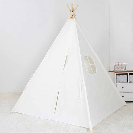 Folding Kids Tent Wigwam Teepee Childrens Play House Indoor Outdoor Girls Boys V767-XJJ162-WT-DZ