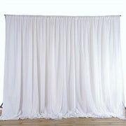 3mx6m 10ft Silk White Backdrop Drapes Curtain Wedding Ceremony Party Home Window Decor V767-XJJ175-V1