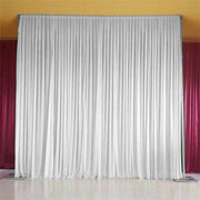3mx6m 10ft Silk White Backdrop Drapes Curtain Wedding Ceremony Party Home Window Decor V767-XJJ175-V1